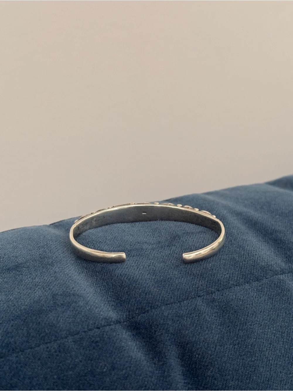 Vintage 925 Sterling‎ Silver Multi-Stone Cuff Bracelet
